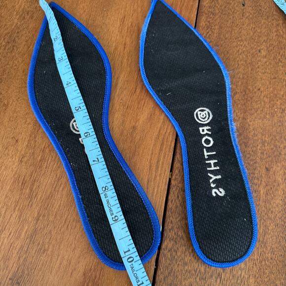 Rothy’s Womens Yellow Marigold Pointed Toe Slip On Knit Ballet Flats Sz 8 - Picture 12 of 15